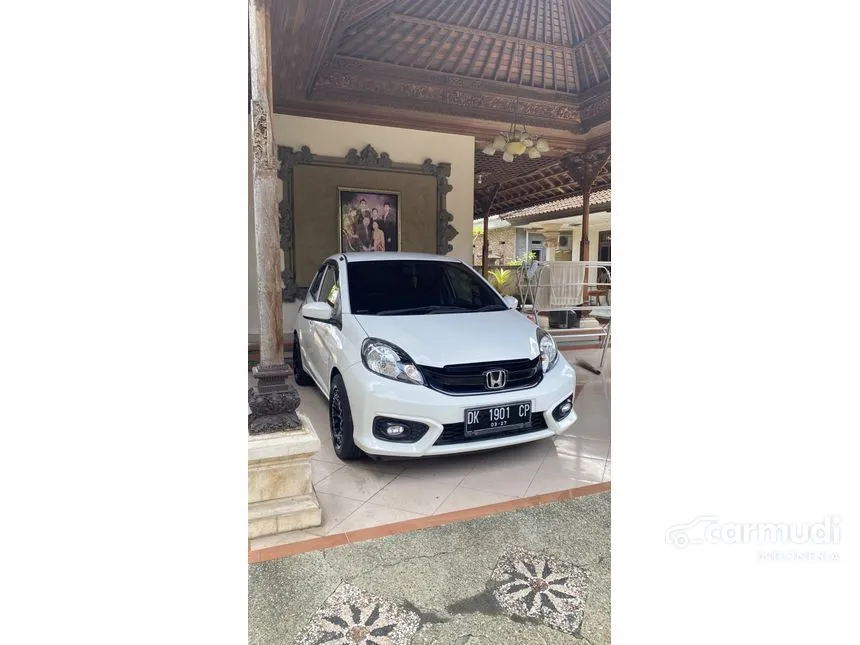 Jual Mobil Honda Brio 2017 Satya E 1.2 di Bali Manual Hatchback Putih Rp 128.000.000