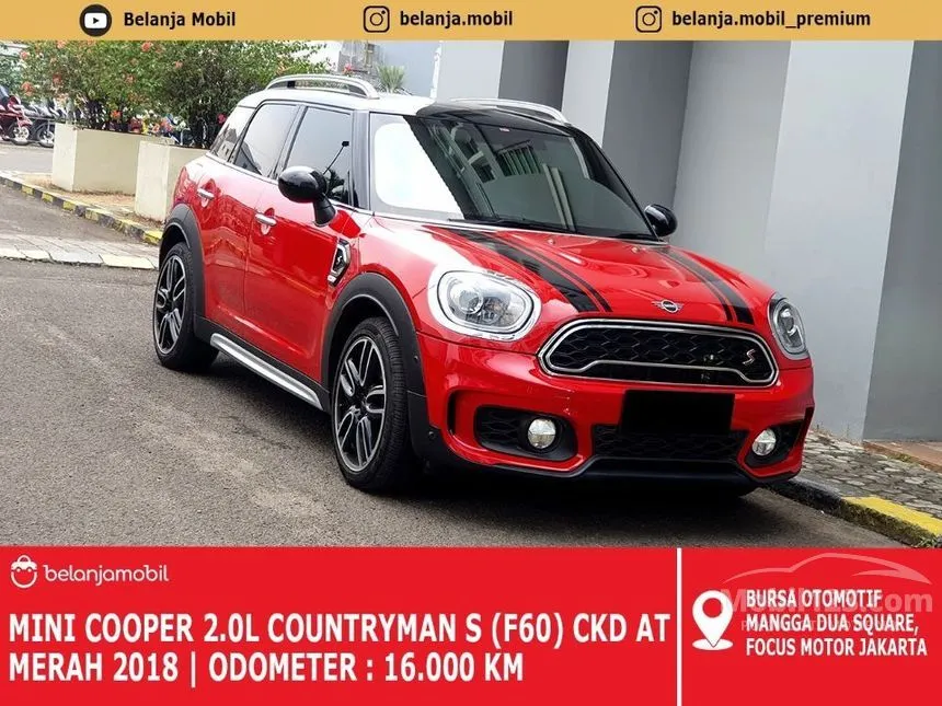 Jual Mobil MINI Countryman 2018 Cooper S 2.0 di DKI Jakarta Automatic SUV Merah Rp 573.000.000