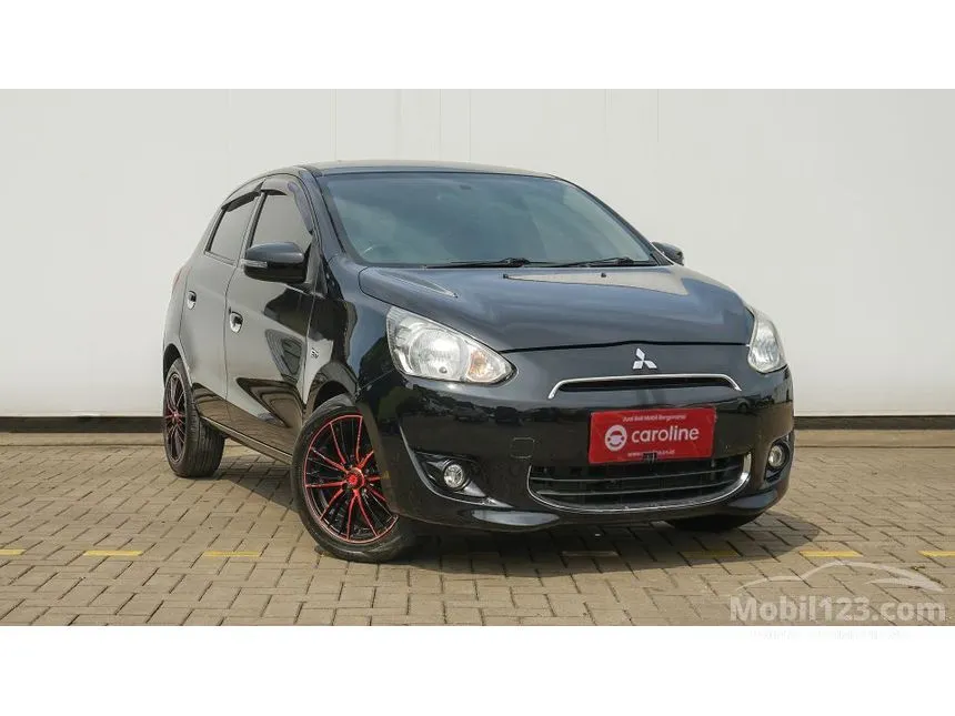 Jual Mobil Mitsubishi Mirage 2015 EXCEED 1.2 di Jawa Barat Automatic Hatchback Hitam Rp 108.000.000