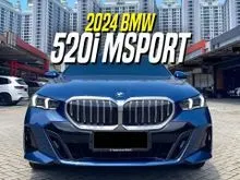 2024 BMW 520i 2.0 M Sport Sedan Blue on Brown G60 New Model Msport Biru