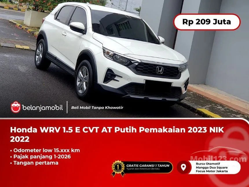 Jual Mobil Honda Mobilio 2022 E 1.5 di DKI Jakarta Automatic MPV Putih Rp 209.000.000