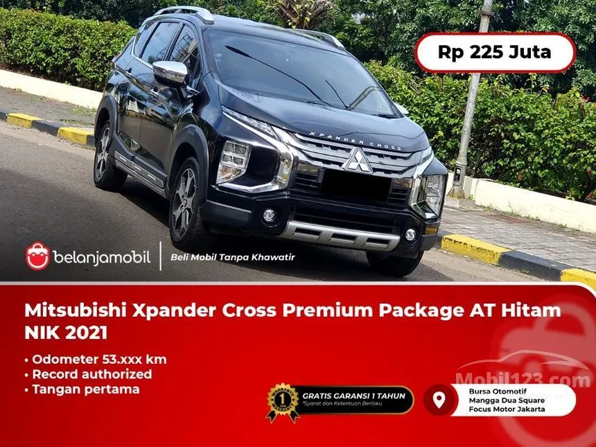 Jual Mobil Mitsubishi Xpander Cross 2021 Premium 1.5 di DKI Jakarta Automatic MPV Hitam Rp 225.000.000