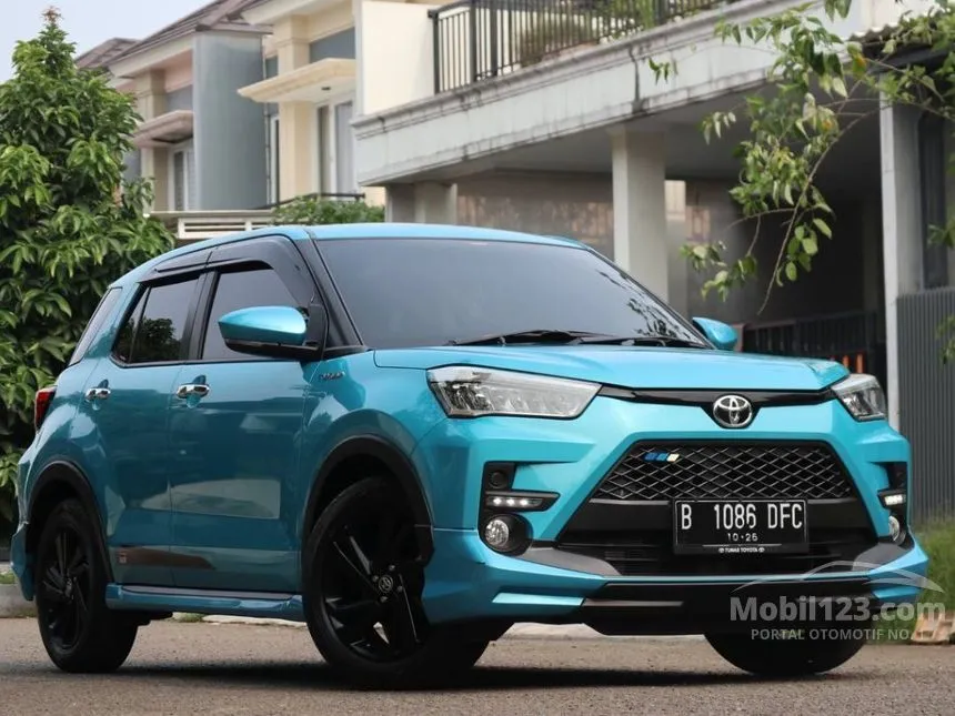 Jual Mobil Toyota Raize 2021 GR Sport 1.0 di Banten Automatic Wagon Biru Rp 200.000.000
