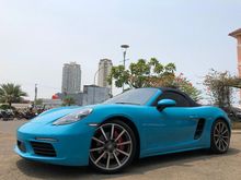 TDP525JT PORSCHE BOXSTER 2.5 S 718 SERIES 2016 MIAMI BLUE ON BLACK CONVERTIBLE ATPM