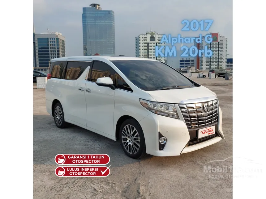 Jual Mobil Toyota Alphard 2017 G 2.5 di DKI Jakarta Automatic MPV Putih Rp 725.000.000