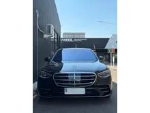 2021 Mercedes-Benz S500 L 3.0 AMG Sedan Obsidian Black on Sienna Brown (W223) Odo 5 Rb (TERMURAH)
