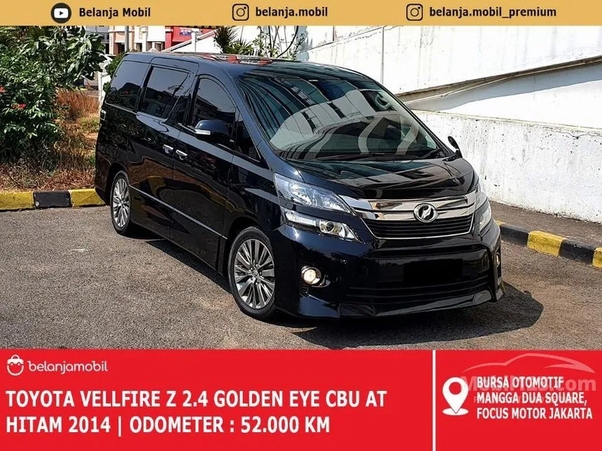 Jual Mobil Toyota Vellfire 2014 Z 2.4 di DKI Jakarta Automatic Van Wagon Hitam Rp 348.000.000