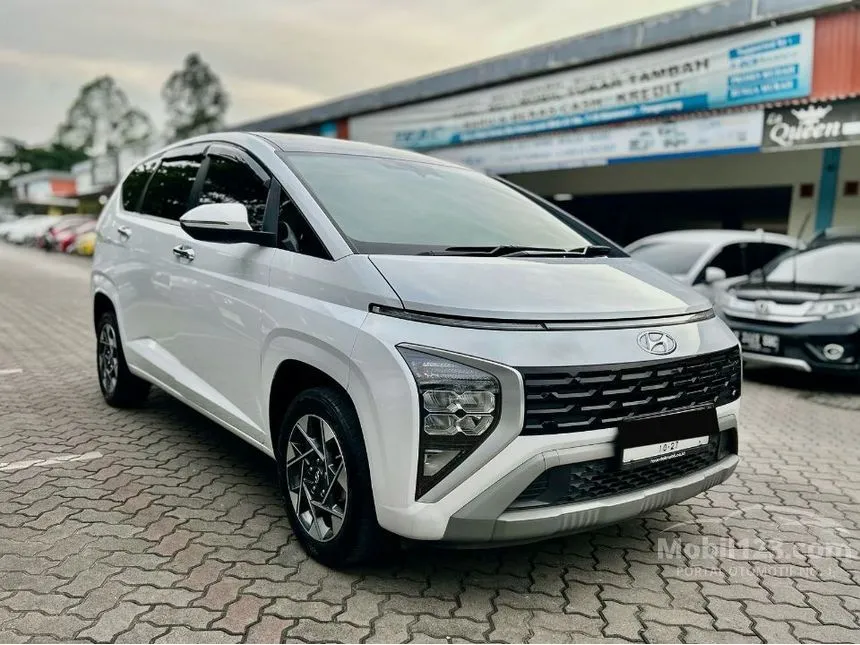Jual Mobil Hyundai Stargazer 2022 Prime 1.5 di Banten Automatic MPV Putih Rp 209.500.000