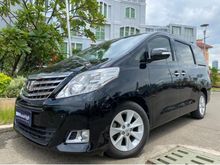 2012 Toyota Alphard 2.4 G G MPV ATPM Reg.2013 Black On Beige Km39rb Antik Pilot Seat #AUTOHIGH #BEST DEAL