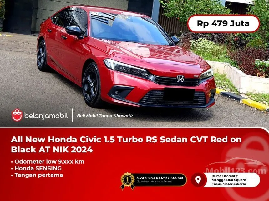 Jual Mobil Honda Civic 2024 RS 1.5 di DKI Jakarta Automatic Sedan Merah Rp 479.000.000
