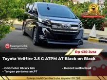 2017 Toyota Vellfire 2.5 G MPV ATPM AT Black on Black NIK 2017 [ GARANSI 5TH ]