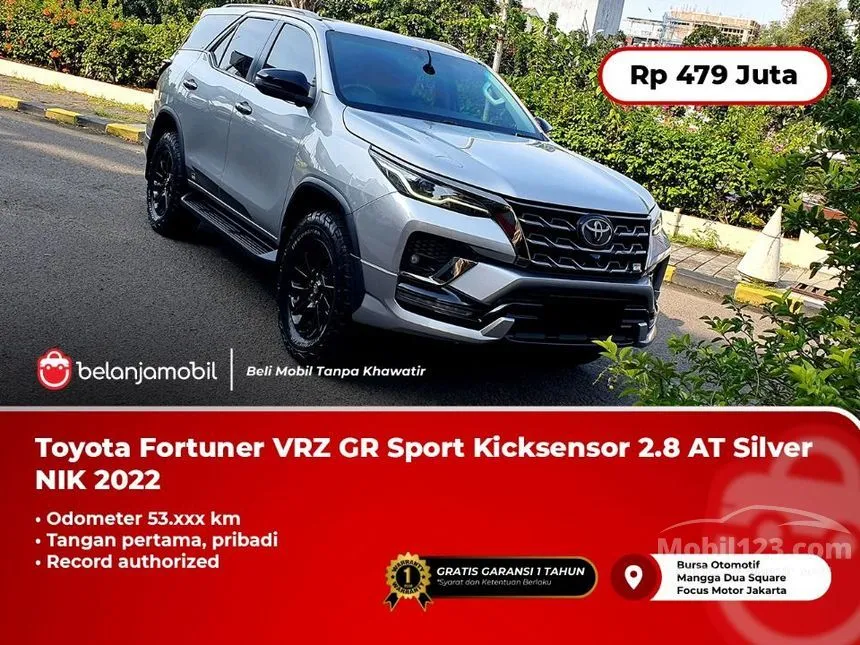 Jual Mobil Toyota Fortuner 2022 GR Sport 4X2 2.8 di DKI Jakarta Automatic SUV Hitam Rp 479.000.000