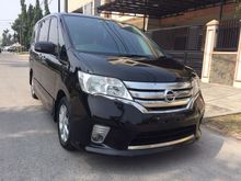 Nissan Serena 2.0 HWS AT 2013 Hitam Panoramic