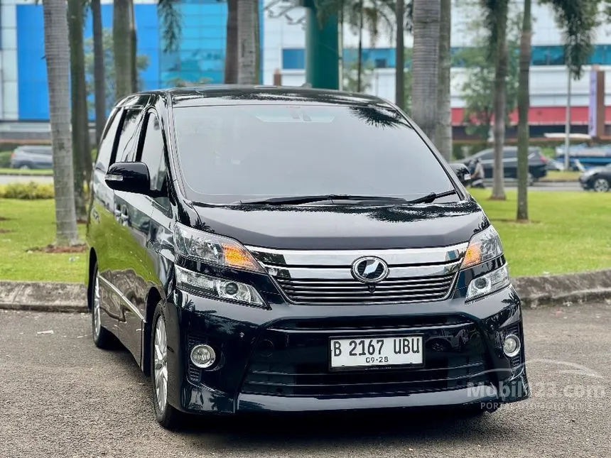 Jual Mobil Toyota Vellfire 2013 ZG 2.4 di Banten Automatic MPV Hitam Rp 325.000.000