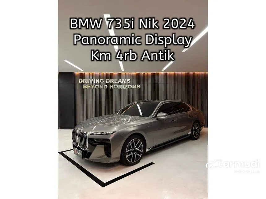 Jual Mobil BMW 735i 2024 M Sport 3.0 di DKI Jakarta Automatic Sedan Abu