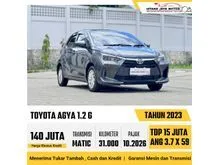 2023 Toyota Agya 1.2 G Hatchback Matic Abu Kondisi Terbaik Face Lift Irit BBM Siap Pakai