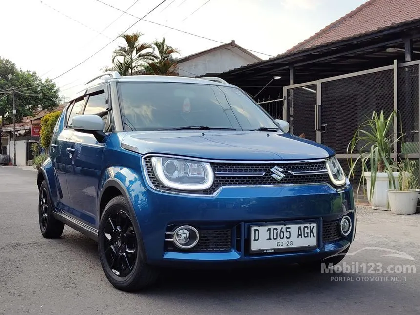 Jual Mobil Suzuki Ignis 2017 GX 1.2 di Jawa Barat Automatic SUV Biru Rp 129.000.000
