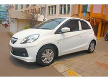 Honda Brio 1.2 Satya E Hatchback 2015 Putih metalik pajak panjang mobil tanpa PR langsung tancap gass