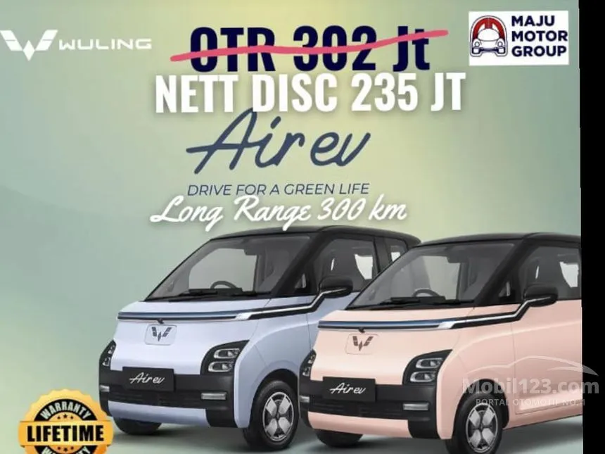 Jual Mobil Wuling EV 2024 Air ev Charging Pile Long Range di Jawa Barat Automatic Hatchback Lainnya Rp 235.000.000