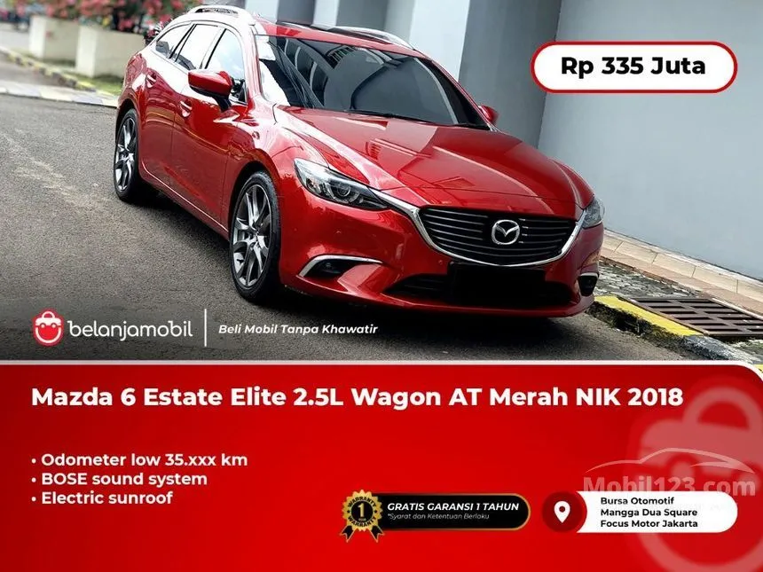 Jual Mobil Mazda 6 2018 Elite 2.5 di DKI Jakarta Automatic Wagon Merah Rp 335.000.000