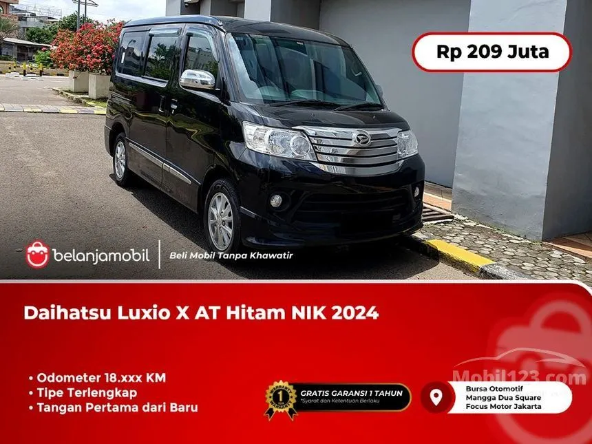 Jual Mobil Daihatsu Luxio 2024 X 1.5 di DKI Jakarta Automatic Van Hitam Rp 209.000.000
