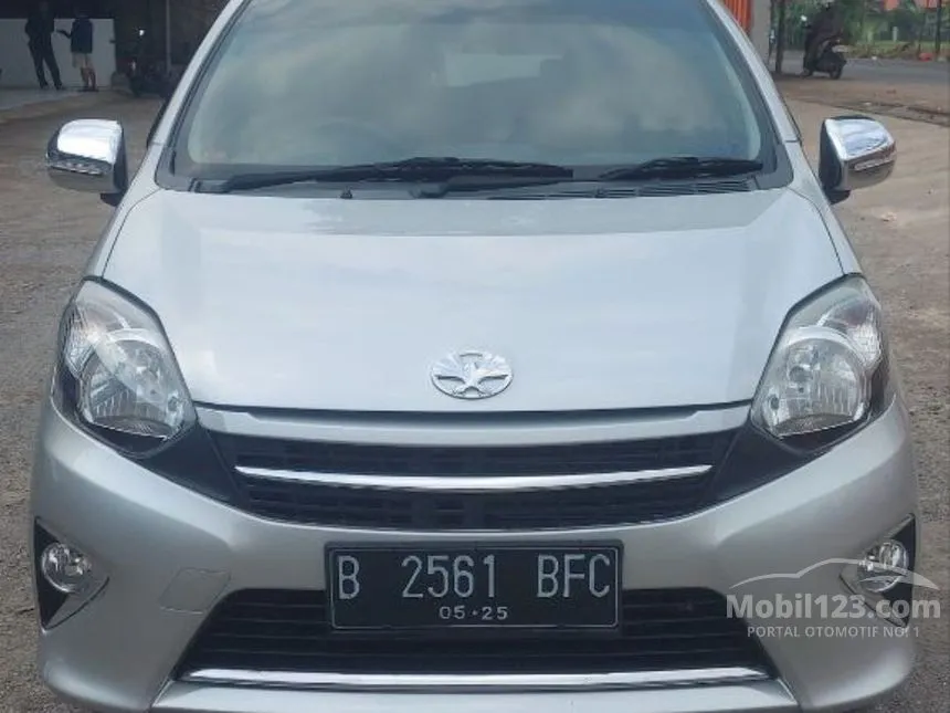 Jual Mobil Toyota Agya 2015 G 1.0 di Jawa Barat Manual Hatchback Silver Rp 85.000.000