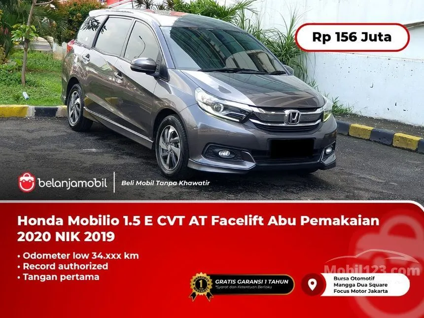Jual Mobil Honda Mobilio 2019 E 1.5 di DKI Jakarta Automatic MPV Abu