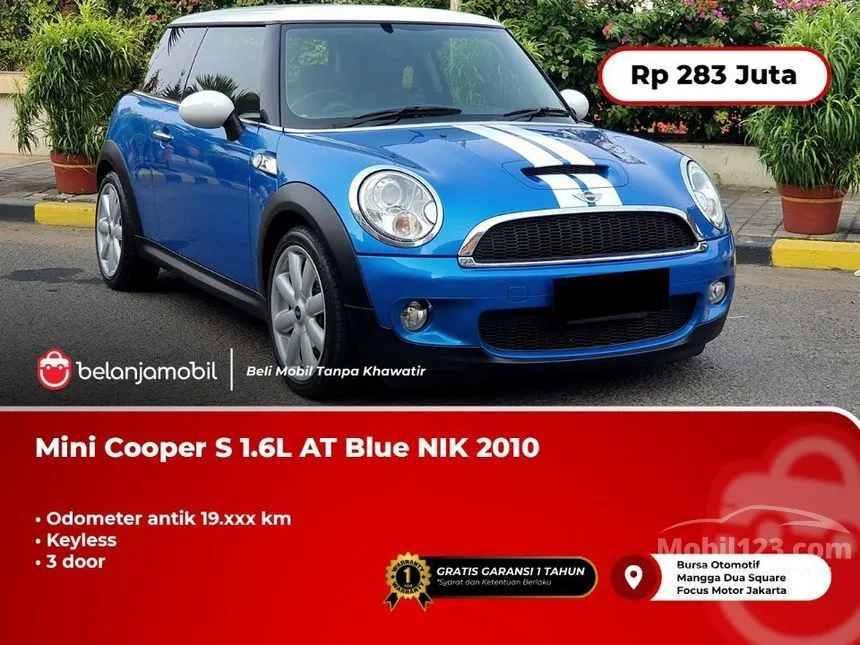 Jual Mobil MINI Cooper 2010 S 1.6 di DKI Jakarta Automatic Hatchback Biru Rp 283.000.000