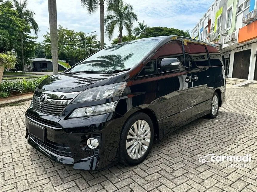 Jual Mobil Toyota Vellfire 2013 ZG 2.4 di Banten Automatic Van Wagon Hitam Rp 360.000.000