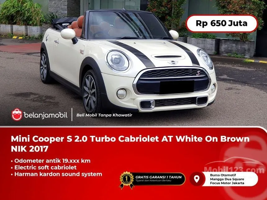 Jual Mobil MINI Cooper 2017 S 5 Door 2.0 di DKI Jakarta Automatic Hatchback Putih Rp 650.000.000