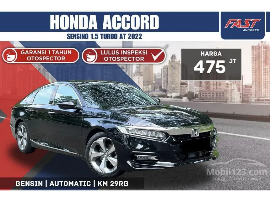 Jual Mobil Honda Accord 2022 1.5 di DKI Jakarta Automatic Sedan Hitam Rp 475.000.000