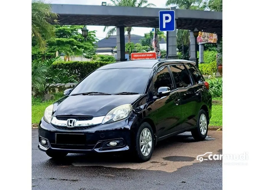 Jual Mobil Honda Mobilio 2014 E 1.5 di Banten Automatic MPV Hitam Rp 110.000.000
