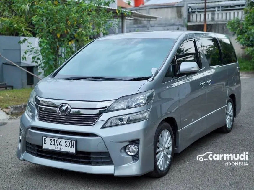 Jual Mobil Toyota Vellfire 2012 ZG 2.4 di DKI Jakarta Automatic Van Wagon Silver Rp 265.000.000