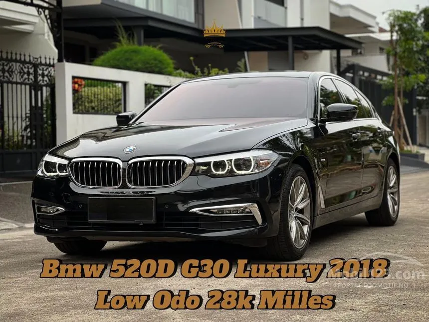 Jual Mobil BMW 520d 2018 Luxury 2.0 di Banten Automatic Sedan Hitam Rp 473.000.000