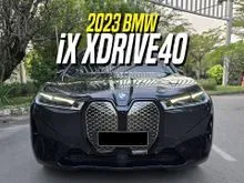 2023 BMW iX 0.0 xDrive40 Sport SUV Black on Black EV Electric Listrik xDrive Hitam