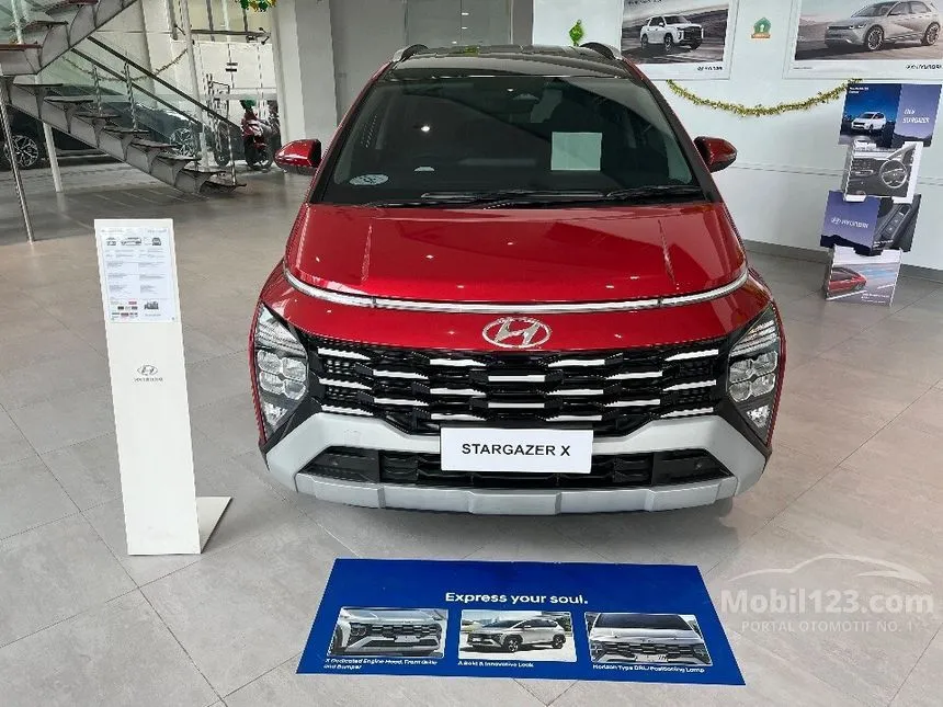 Jual Mobil Hyundai Stargazer X 2024 Prime 1.5 di DKI Jakarta Automatic Wagon Marun Rp 320.000.000