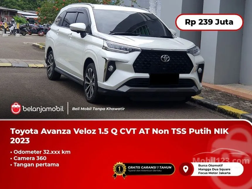 Jual Mobil Toyota Veloz 2023 Q (Non Premium Color) 1.5 di DKI Jakarta Automatic MPV Putih Rp 239.000.000