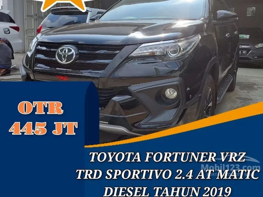 Jual Mobil Toyota Fortuner 2019 TRD 2.4 di Jawa Barat Automatic SUV Hitam Rp 445.000.000