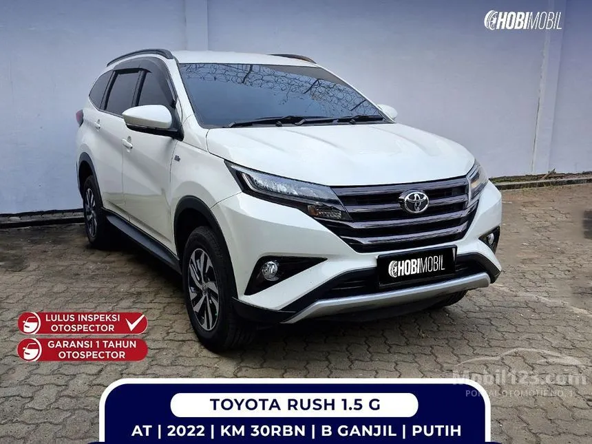 Jual Mobil Toyota Rush 2022 G 1.5 di DKI Jakarta Automatic SUV Putih Rp 217.500.000