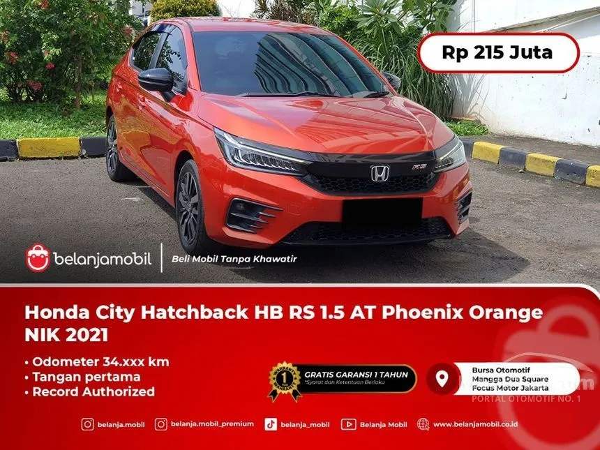 Jual Mobil Honda City 2021 RS 1.5 di Banten Automatic Hatchback Orange Rp 215.000.000