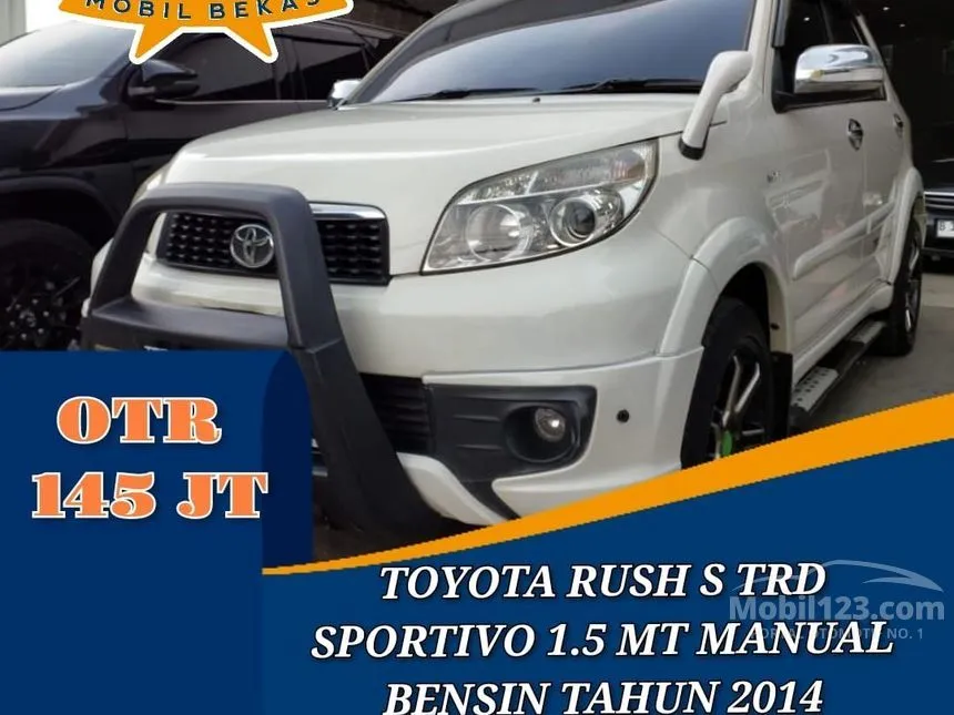 Jual Mobil Toyota Rush 2014 S 1.5 di Jawa Barat Manual SUV Putih Rp 145.000.000