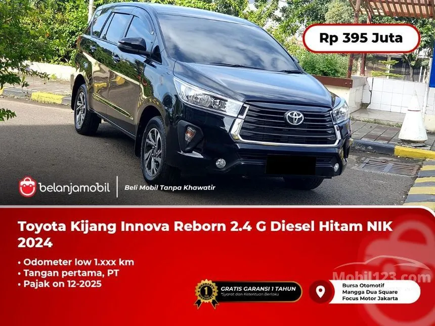 Jual Mobil Toyota Kijang Innova 2024 G 2.4 di Banten Automatic MPV Hitam Rp 395.000.000