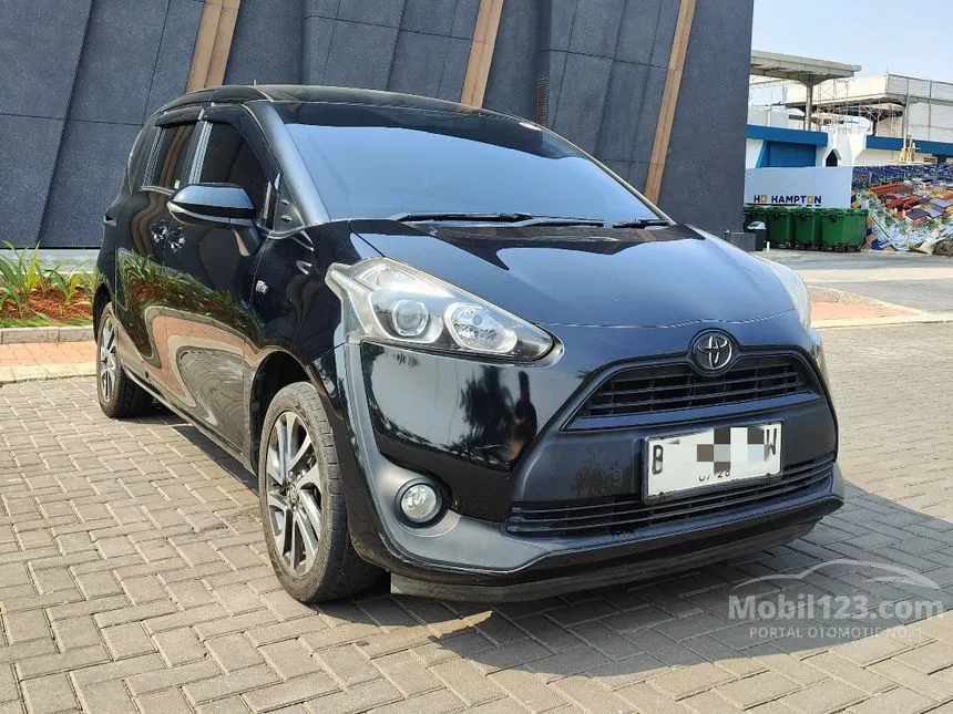 Jual Mobil Toyota Sienta 2017 V 1.5 di Banten Automatic MPV Hitam Rp 148.000.000