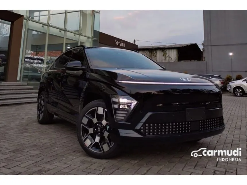 Jual Mobil Hyundai Kona 2024 Electric Long Range Signature di Jawa Barat Automatic Wagon Hitam Rp 566.300.000