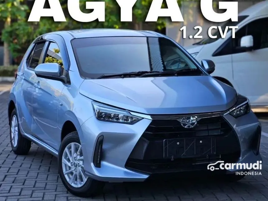 Jual Mobil Toyota Agya 2024 G 1.2 di Jawa Timur Automatic Hatchback Silver Rp 160.400.000