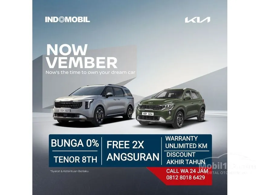 Jual Mobil KIA Carens 2024 Premiere 1.5 di Jawa Barat Automatic MPV Marun Rp 390.000.000