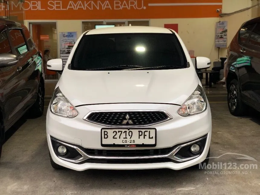 Jual Mobil Mitsubishi Mirage 2016 EXCEED 1.2 di Banten Automatic Hatchback Putih Rp 122.000.000