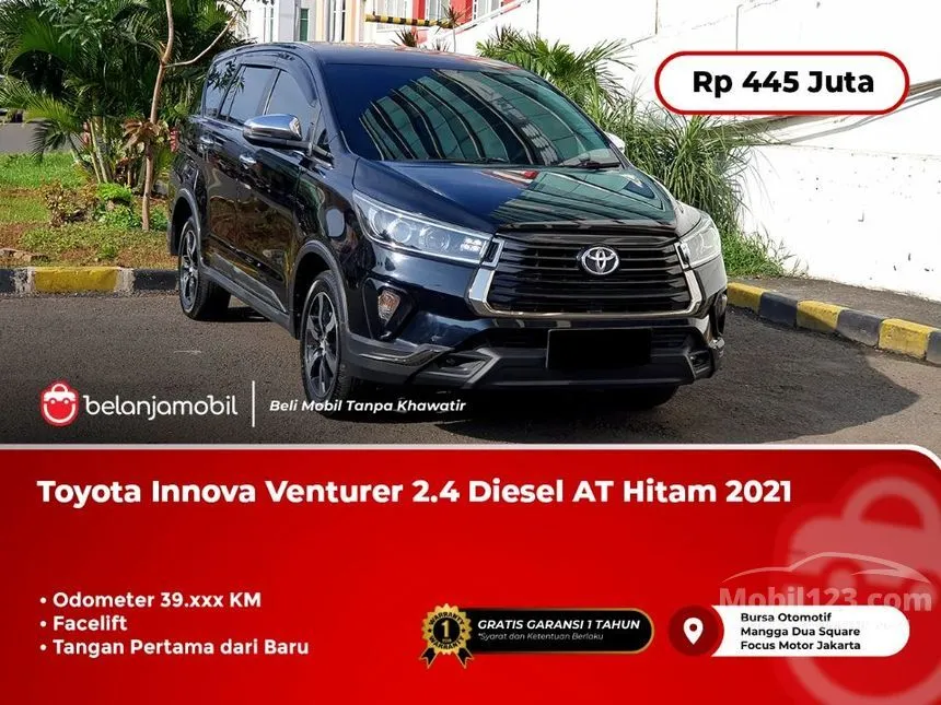 Jual Mobil Toyota Kijang Innova 2021 Venturer 2.4 di Jawa Barat Automatic MPV Hitam Rp 445.000.000
