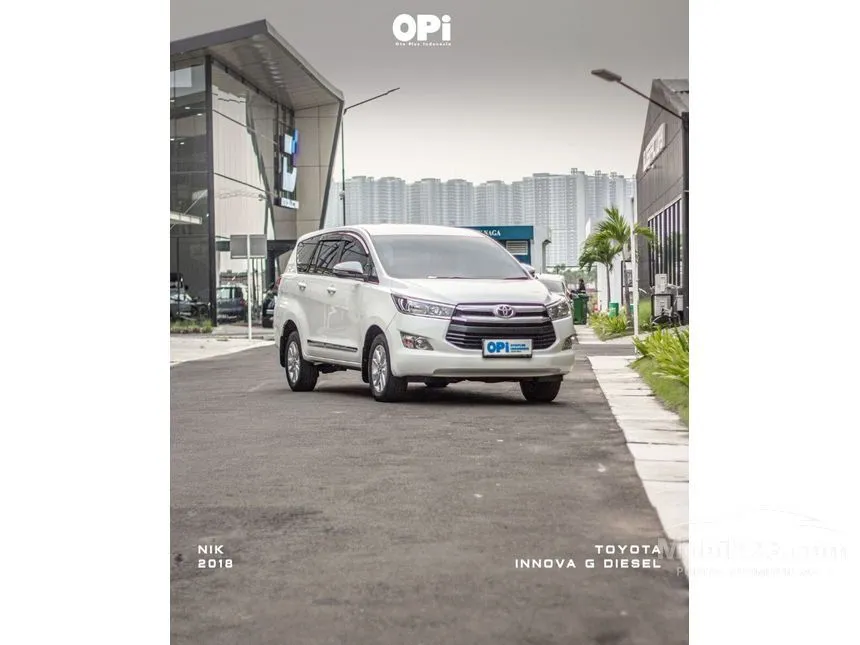 Jual Mobil Toyota Kijang Innova 2018 G 2.4 di DKI Jakarta Automatic MPV Putih Rp 275.000.000