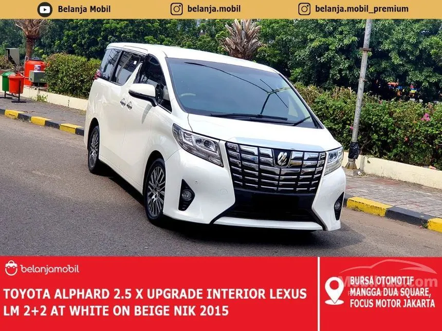 Jual Mobil Toyota Alphard 2015 X 2.5 di DKI Jakarta Automatic MPV Putih Rp 565.000.000